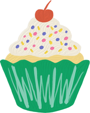 Cute Impasto Food Cupcake